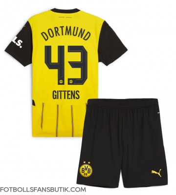 Borussia Dortmund Jamie Bynoe-Gittens #43 Replika Hemmatröja Barn 2024-25 Kortärmad (+ Korta byxor)